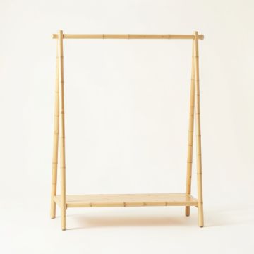 Bay Crest Empty Garment Rack - Ivory (synthetic illustration; no displayed measurements)