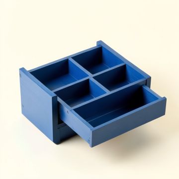 Bay Bend Empty Coffee-Station Organizer - Blue (synthetic illustration; no displayed measurements)