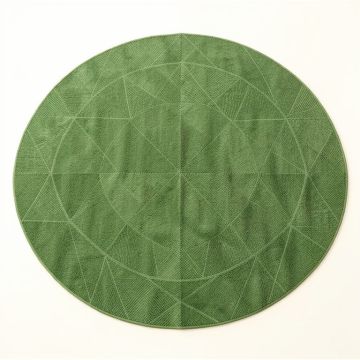 Clay Bluff Round Area Rug - Green (synthetic illustration; no displayed measurements)