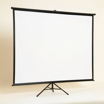 Kodak 100 ” Projection Screen | Portable Lightweight White 16:9 Projector Screen (synthetic illustration; no displayed measurements)