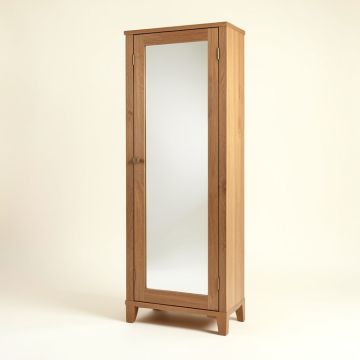 Free Standing Jewelry Armoire With Mirror (synthetic illustration; no displayed measurements)