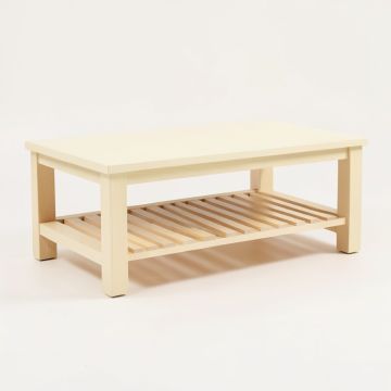 Ridge Brook Coffee Table - Cream (synthetic illustration; no displayed measurements)