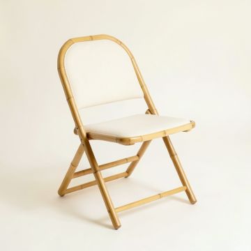 Rowan Bluff Folding Outdoor Chair - Ivory (synthetic illustration; no displayed measurements)