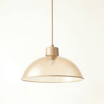 Briar Crossing Pendant Light Suspended From One Plain Cable - Beige (synthetic illustration; no displayed measurements)
