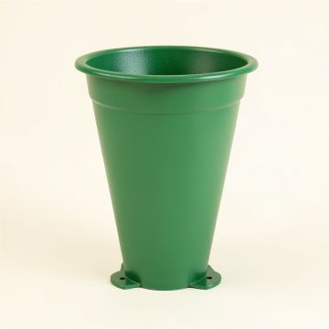 Dawn Bend Empty Railing Planter With Integral Brackets - Green (synthetic illustration; no displayed measurements)