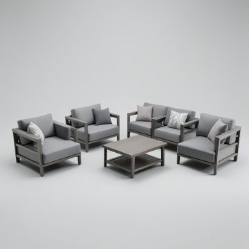 Gleisner Modular Outdoor Seating Set (synthetic illustration; no displayed measurements)