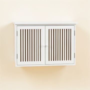 Juniper Dell Wall-Mounted Entry Cabinet - White (synthetic illustration; no displayed measurements)