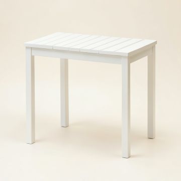 Meadow Crossing Compact Balcony Table - White (synthetic illustration; no displayed measurements)