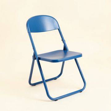 Birch Brook Folding Outdoor Chair - Blue (synthetic illustration; no displayed measurements)