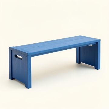 Moss Bend Narrow Outdoor Storage Bench - Blue (synthetic illustration; no displayed measurements)