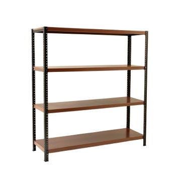 Donovan 80 '' H X 60 '' W X 13.5 '' D Bookcase Industrial Large Open Storage Shelf