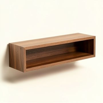 Poulan Pine Solid Wood Floating Shelf (synthetic illustration; no displayed measurements)