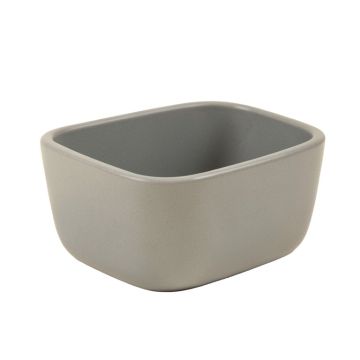 Ash Bridge Empty Railing Planter With Integral Brackets - Gray