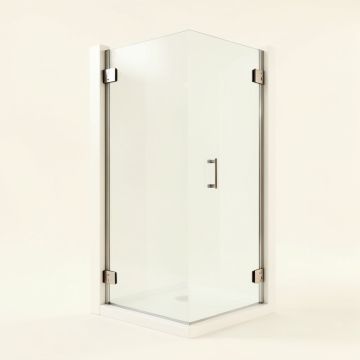Orion 34 '' W X 58 '' H Hinged Frameless Tub Door (synthetic illustration; no displayed measurements)