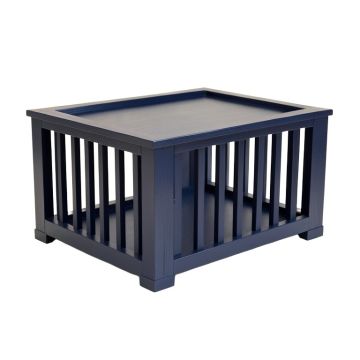 Pine Bridge Empty Furniture-Style Pet Crate - Navy