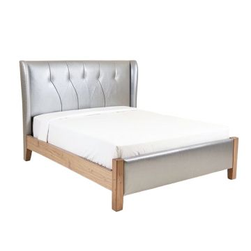 Loucks Wooden Upholstered Sleigh Bed (synthetic illustration; no displayed measurements)