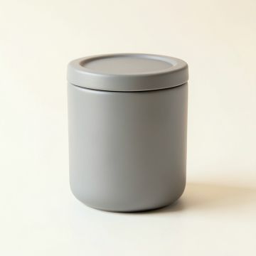 Alder Branch Storage Canister With Lid - Gray (synthetic illustration; no displayed measurements)
