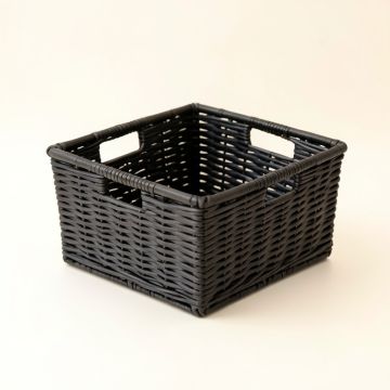 Moss Bluff Empty Storage Basket - Black (synthetic illustration; no displayed measurements)