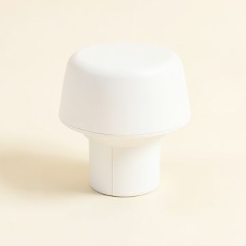 White Pvc Solar Powered Integrated Led 5 In . X 5 In . Fence Post Cap Light (synthetic illustration; no displayed measurements)