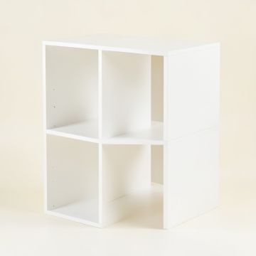River Crossing Desktop Shelving Unit - White (synthetic illustration; no displayed measurements)