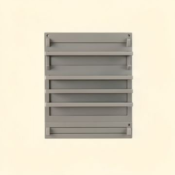 Harbor Bridge Empty Wall-Mounted Tool Organizer Panel - Gray (synthetic illustration; no displayed measurements)