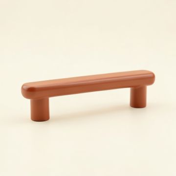 Linden Crest Cabinet Handle Without Packaging - Terracotta (synthetic illustration; no displayed measurements)