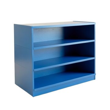 Clay Fold Desktop Shelving Unit - Blue (synthetic illustration; no displayed measurements)