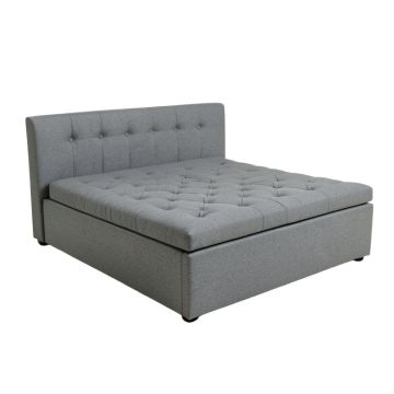 Tufted Upholstered Storage Platform Bed