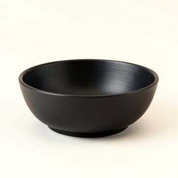 Rowan Arc Dining Bowl - Black (synthetic illustration; no displayed measurements)