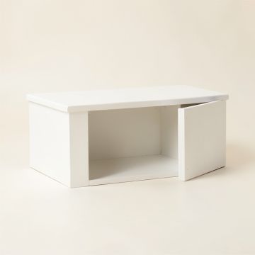 Vale Brook Shoe Storage Bench - White (synthetic illustration; no displayed measurements)