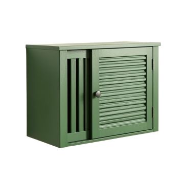 Shore Edge Wall-Mounted Entry Cabinet - Green (synthetic illustration; no displayed measurements)
