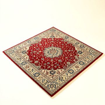 Sotion Oriental Machine Made Power Loom Wool/Polyester Red/Beige/Blue Area Rug (synthetic illustration; no displayed measurements)