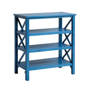 Oak Bridge Empty Seed-Starting Shelving Unit Without Lights - Blue