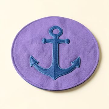 3Drose Nautical Artwork Anchor Décor And Ocean Sea Potholder (synthetic illustration; no displayed measurements)