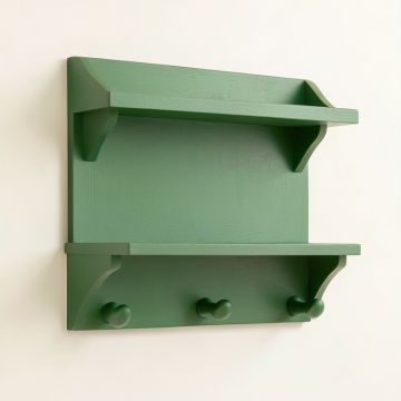 Brook Dale Wall-Mounted Entryway Organizer Shelf - Green (synthetic illustration; no displayed measurements)