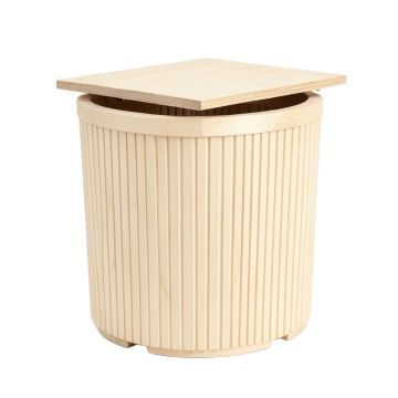 Stone Canyon Closed Garden Compost Bin - Ivory