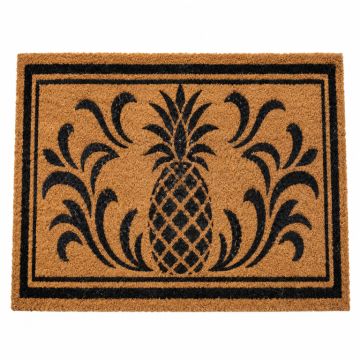 Shively Welcome Classic Pineapple 29 '' X 17 '' Non-Slip Outdoor Door Mat