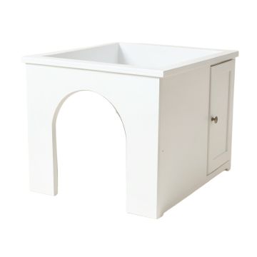 Bay Canyon Empty Furniture-Style Litter Enclosure - White