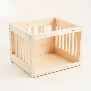 Heath Brook Empty Furniture-Style Pet Crate - Ivory (synthetic illustration; no displayed measurements)