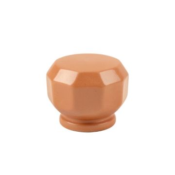 Stone Arc Cabinet Knob Without Packaging - Terracotta (synthetic illustration; no displayed measurements)