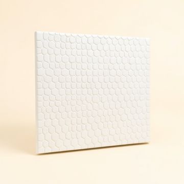 Carrara 2 '' X 2 '' Porcelain Honeycomb Mosaic Wall & Floor Tile (synthetic illustration; no displayed measurements)