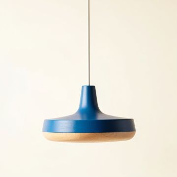 Wren Brook Pendant Light Suspended From One Plain Cable - Blue (synthetic illustration; no displayed measurements)