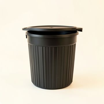 Hill Branch Closed Garden Compost Bin - Black (synthetic illustration; no displayed measurements)