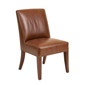 Mccrady Genuine Leather Upholstered Dining Chair (synthetic illustration; no displayed measurements)