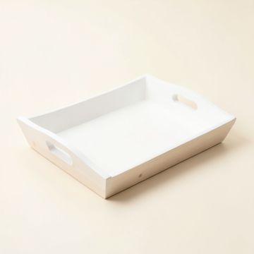 Dune Crest Serving Tray - White (synthetic illustration; no displayed measurements)