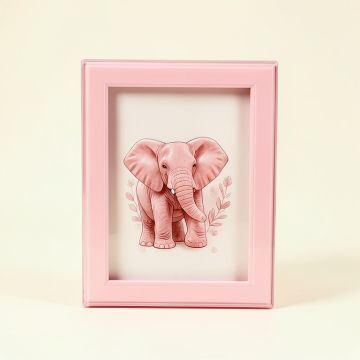 Precious Moments Love At First Sight Elephant 4X6 Resin And Glass Pink Ultrasound Picture Frame (synthetic illustration; no displayed measurements)