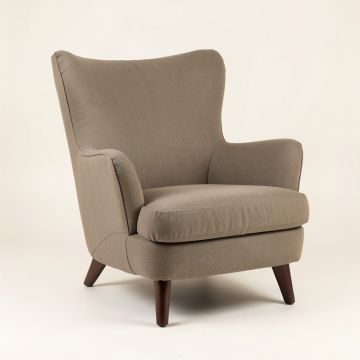 Farley 27.75 '' Wide Polyester Wingback Chair (synthetic illustration; no displayed measurements)