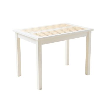 River Arc Patio Table - White