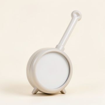 Outdoor Clock And Thermometer (synthetic illustration; no displayed measurements)