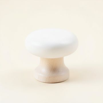 Sage Arc Cabinet Knob Without Packaging - White (synthetic illustration; no displayed measurements)
